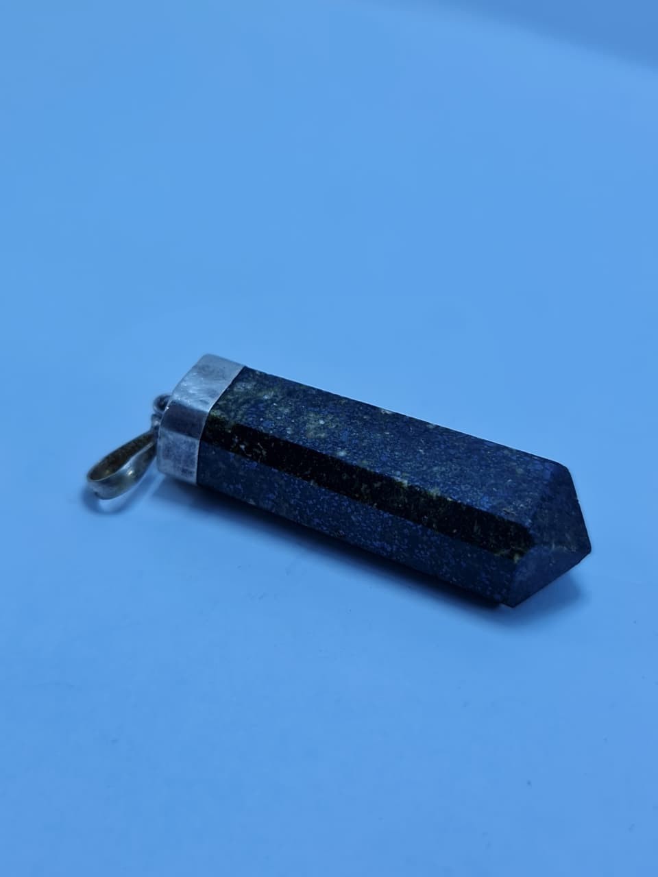 Top Quality Stone Epidote Pendants 925 Sterling Silver Gemstone Pendant