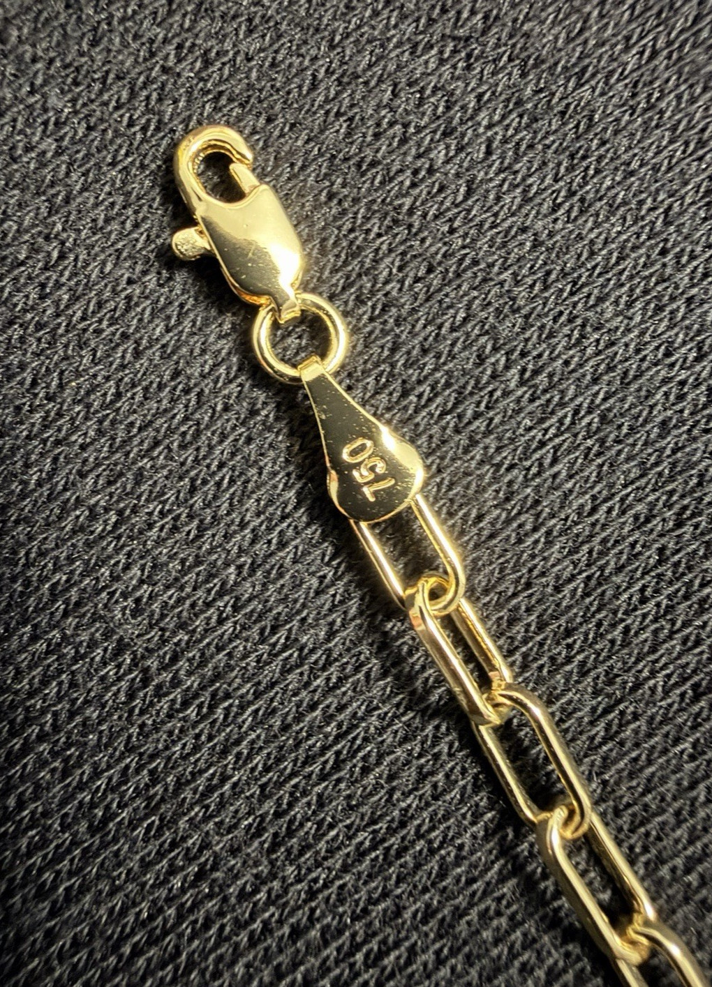 18K Gold Filled 19.5″ 3.5mm 9g Rolo Paperclip Link Chain (Stamped) New