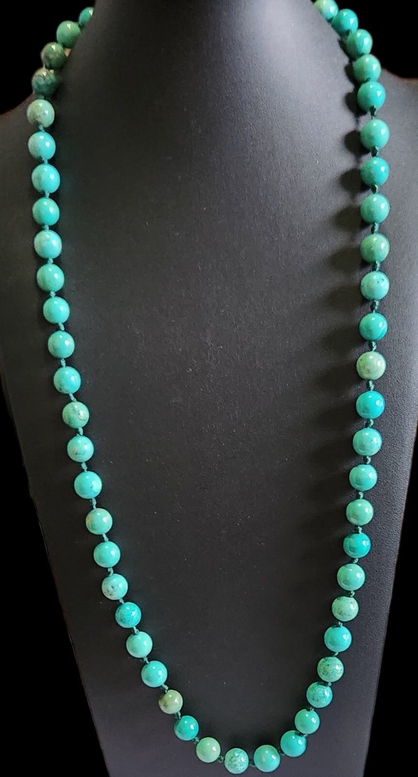 Magnesite Endless Beaded Necklace -32 in
