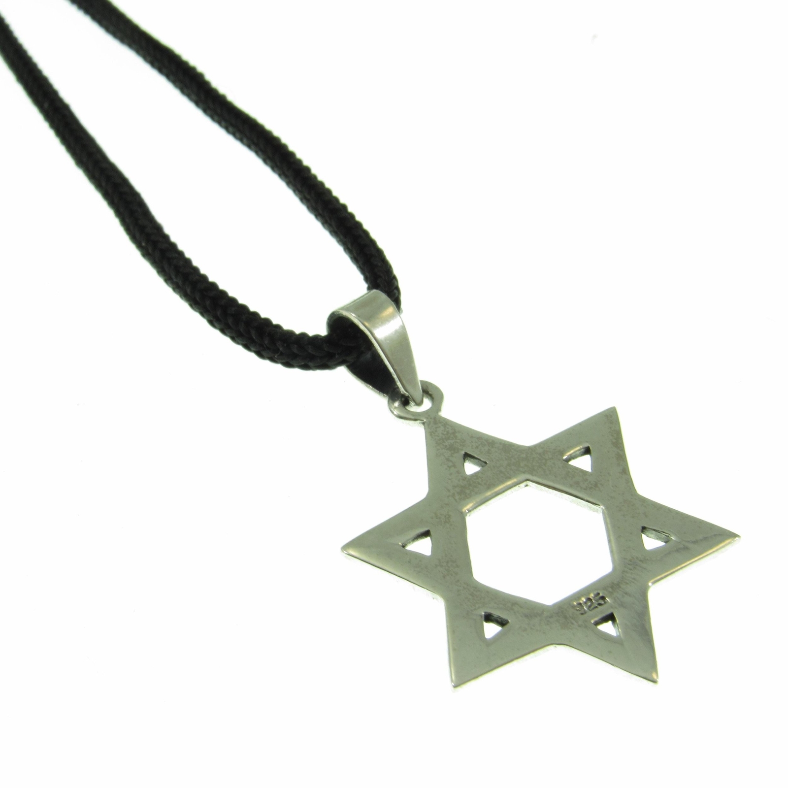 Jewish Star Necklace for Men – Solid 925 Sterling Silver Star of David Pendant