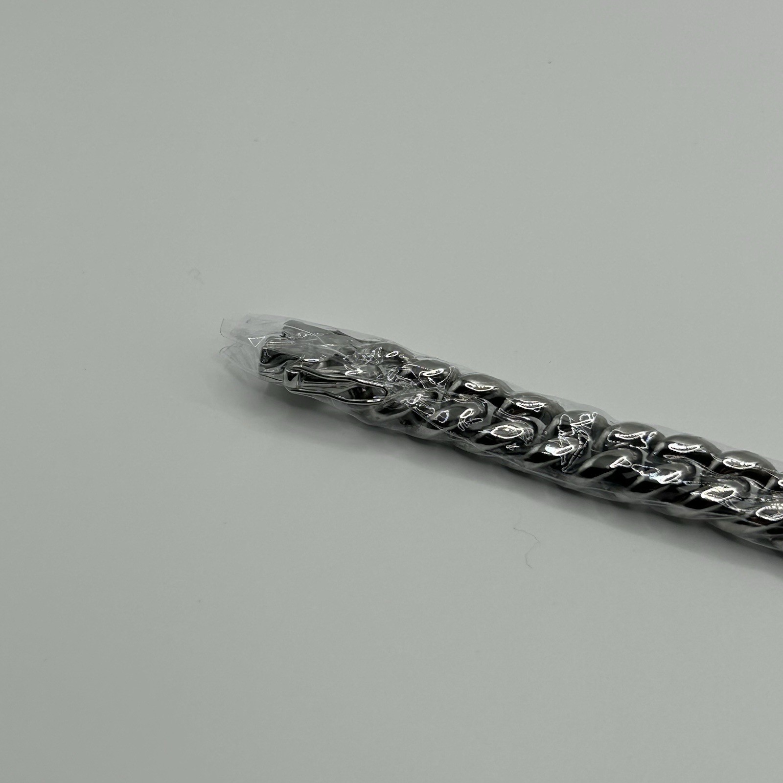Real 925 Sterling Silver Plated Men Cuban Bracelet Italy 10mm 8 Inch Waterproof