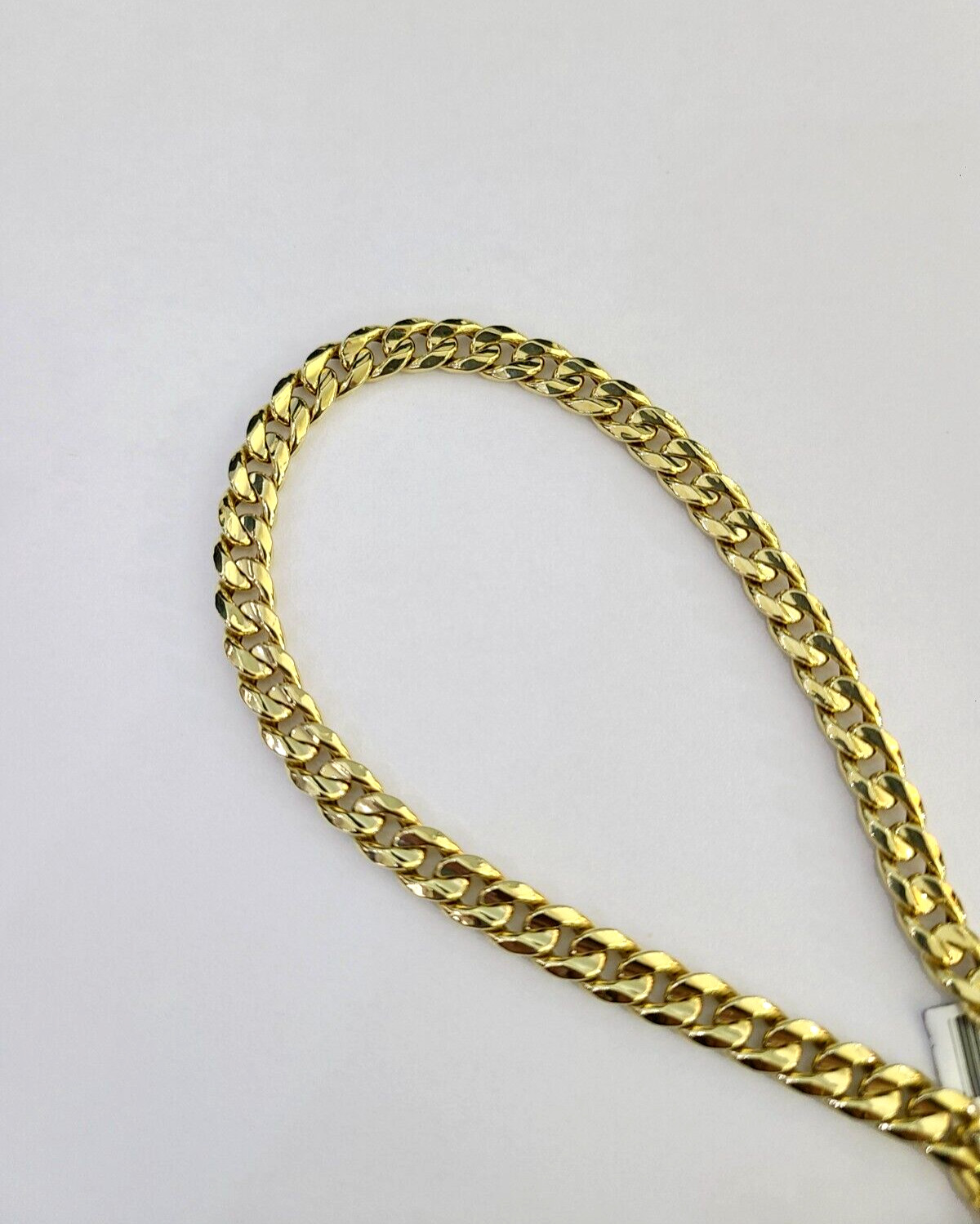 Real 10k Hollow Miami Cuban Link Chain Yellow Gold 6mm Necklace 22 Inch Genuine