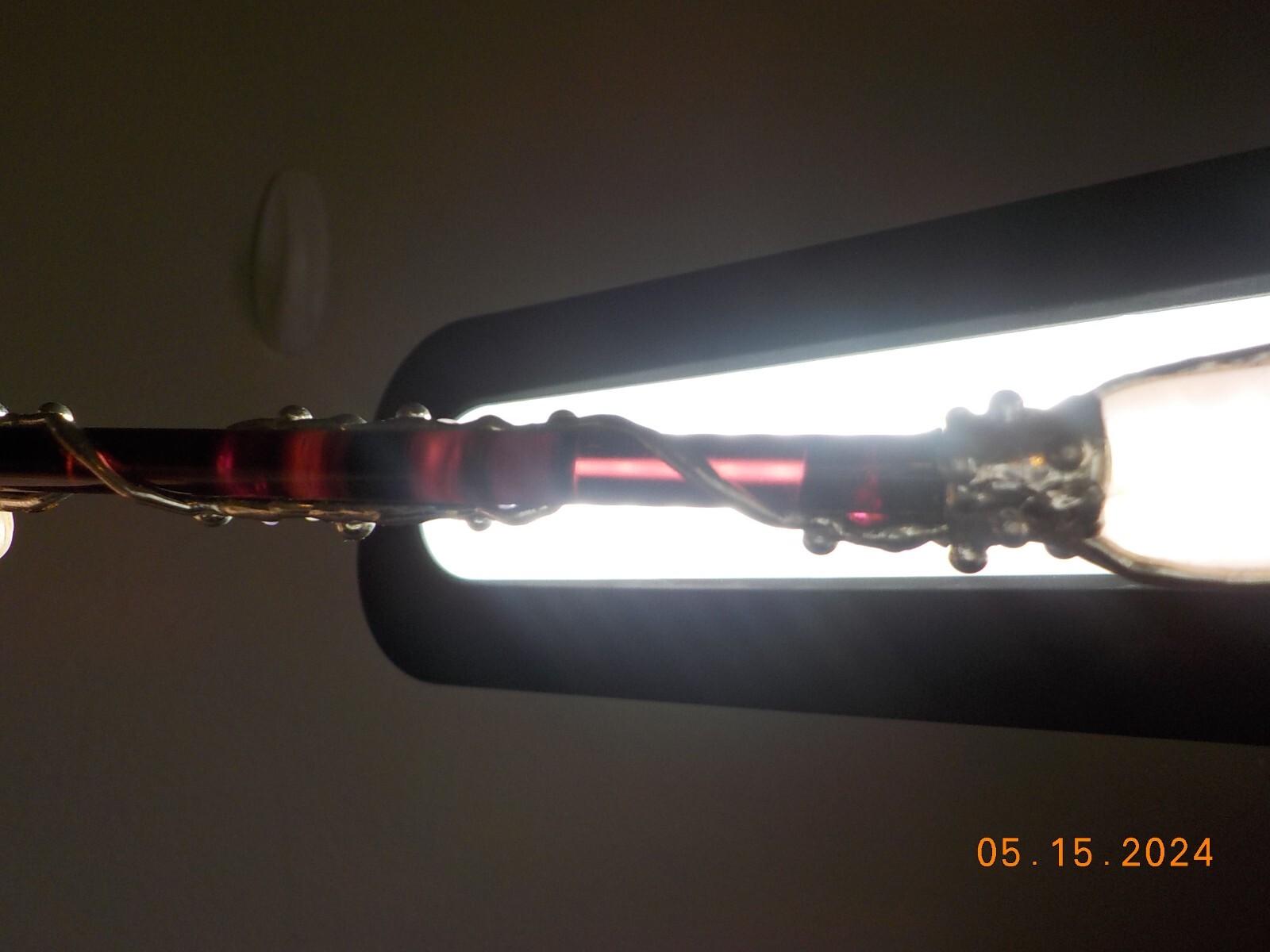 STERLING SILVER WRAPPED AMETHYST/QUARTZ CLEAR POINT/PINK QTZ HEALING WAND/STICK
