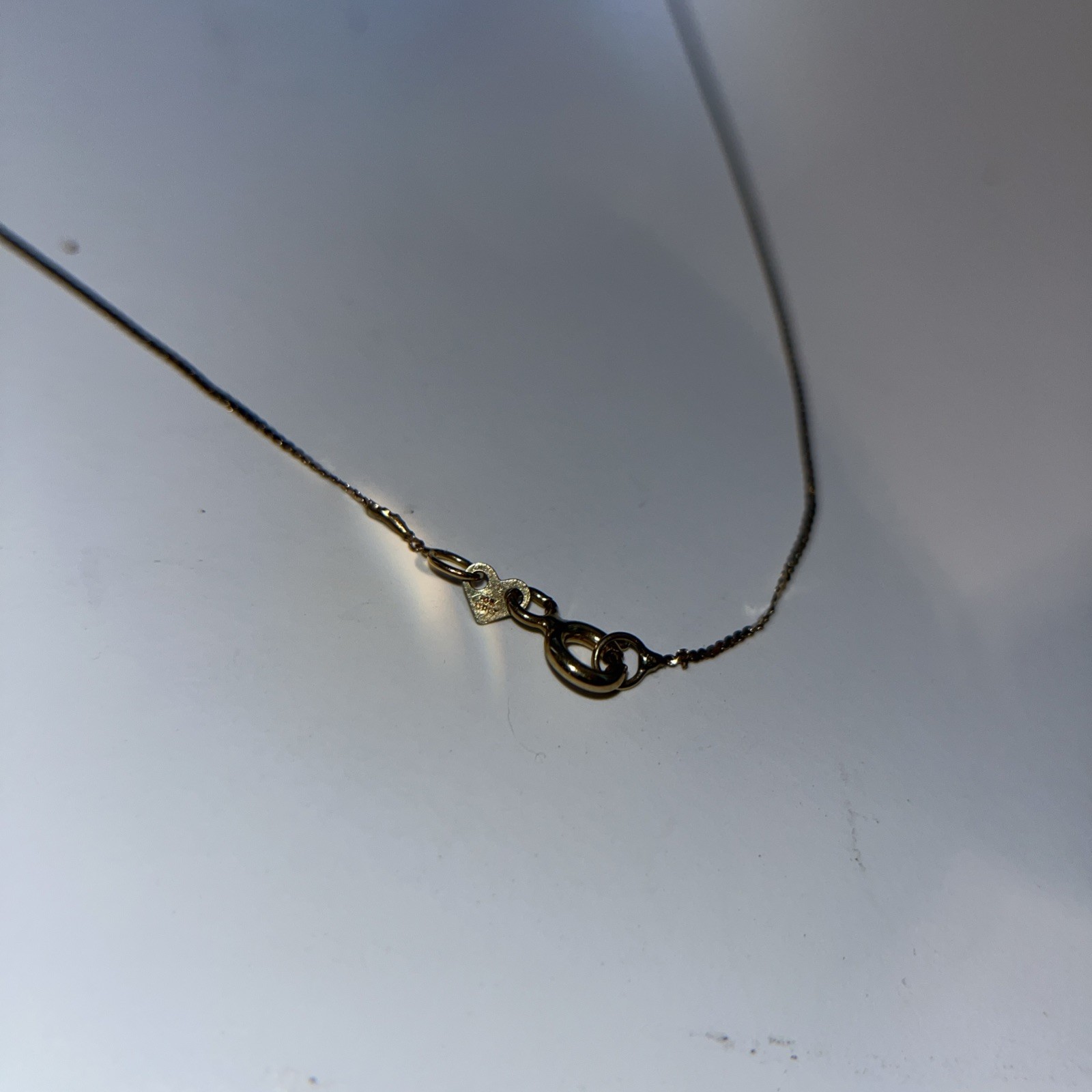 14kt Solid Yellow Gold Dainty Serpentine Chain 20.75” .95g
