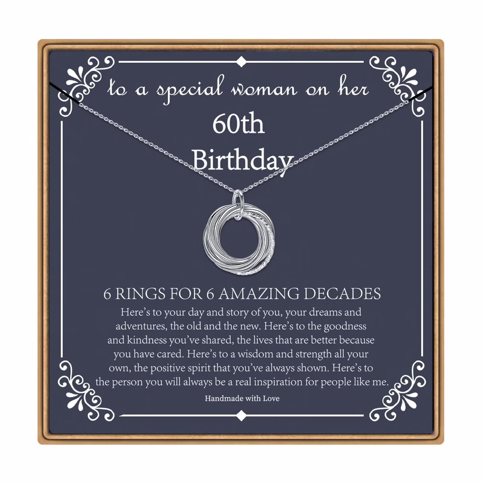 60th Birthday Gifts for Women – 60th Birthday Gifts Necklace