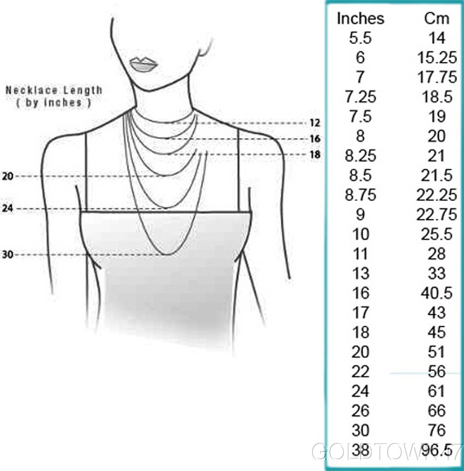 18K Solid Yellow Gold Lite Box Chain Necklace 16″,18″ or 20″