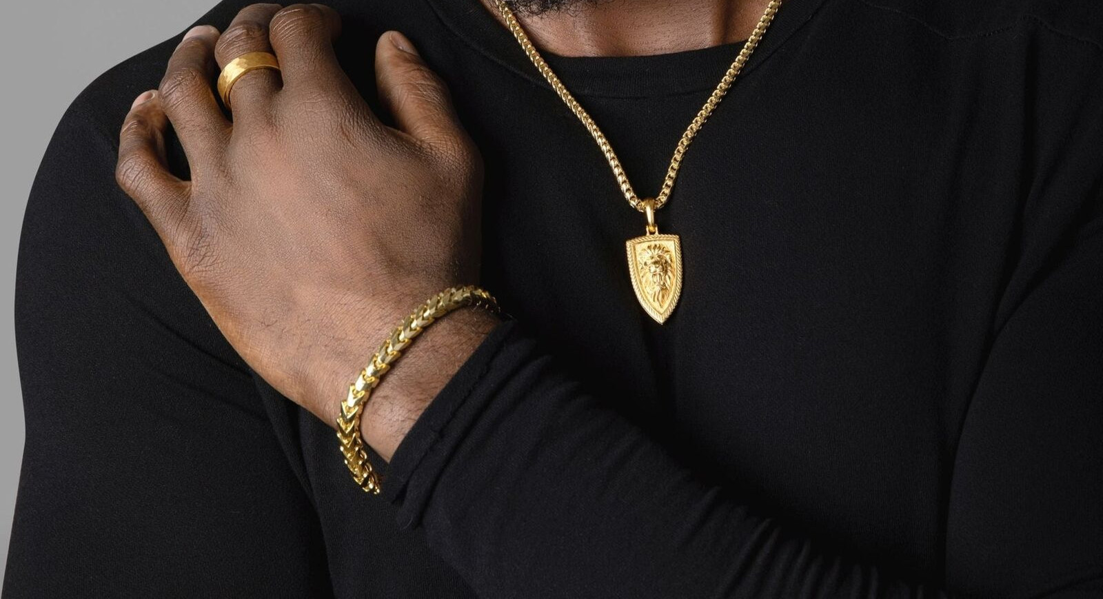 Empire, 14kt Solid Yellow Gold Lion Head Pendant For Men Birthday Gift For Him