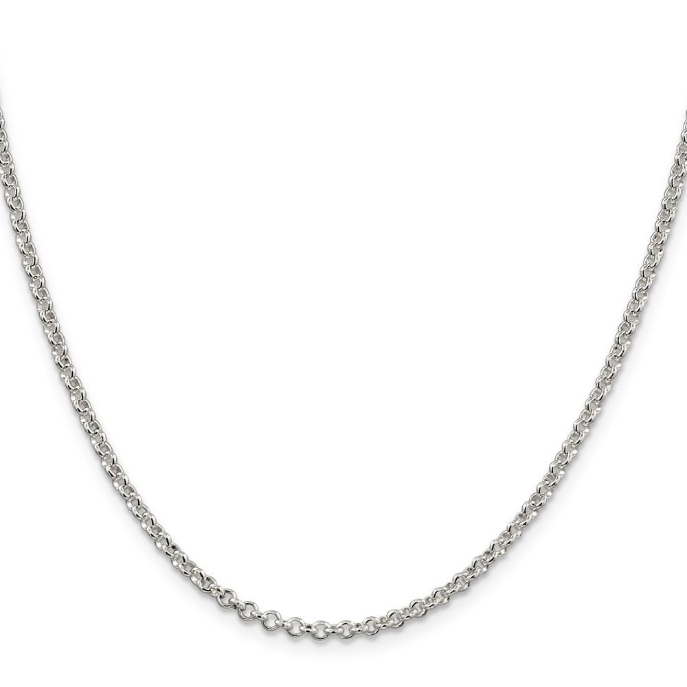 Sterling Silver 2.5mm Rolo Chain Necklace