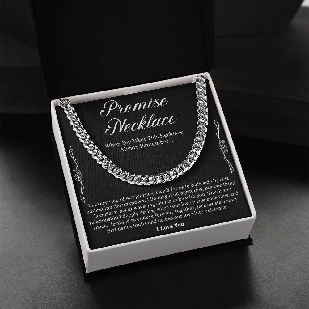 Men’s Promise Necklace – Thoughtful Gift for Boyfriend, Anniversary, or Birthday