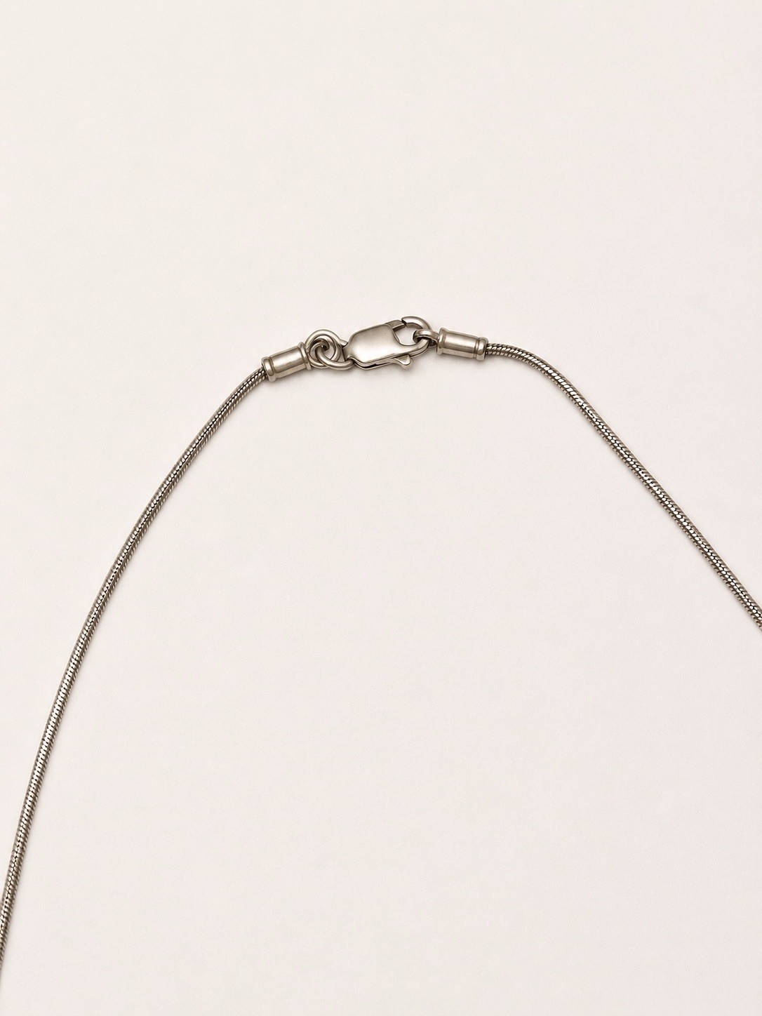 Sterling Silver 2 Tone Station Necklace Gold Vermeil Bead Silver Snake Chain 17″