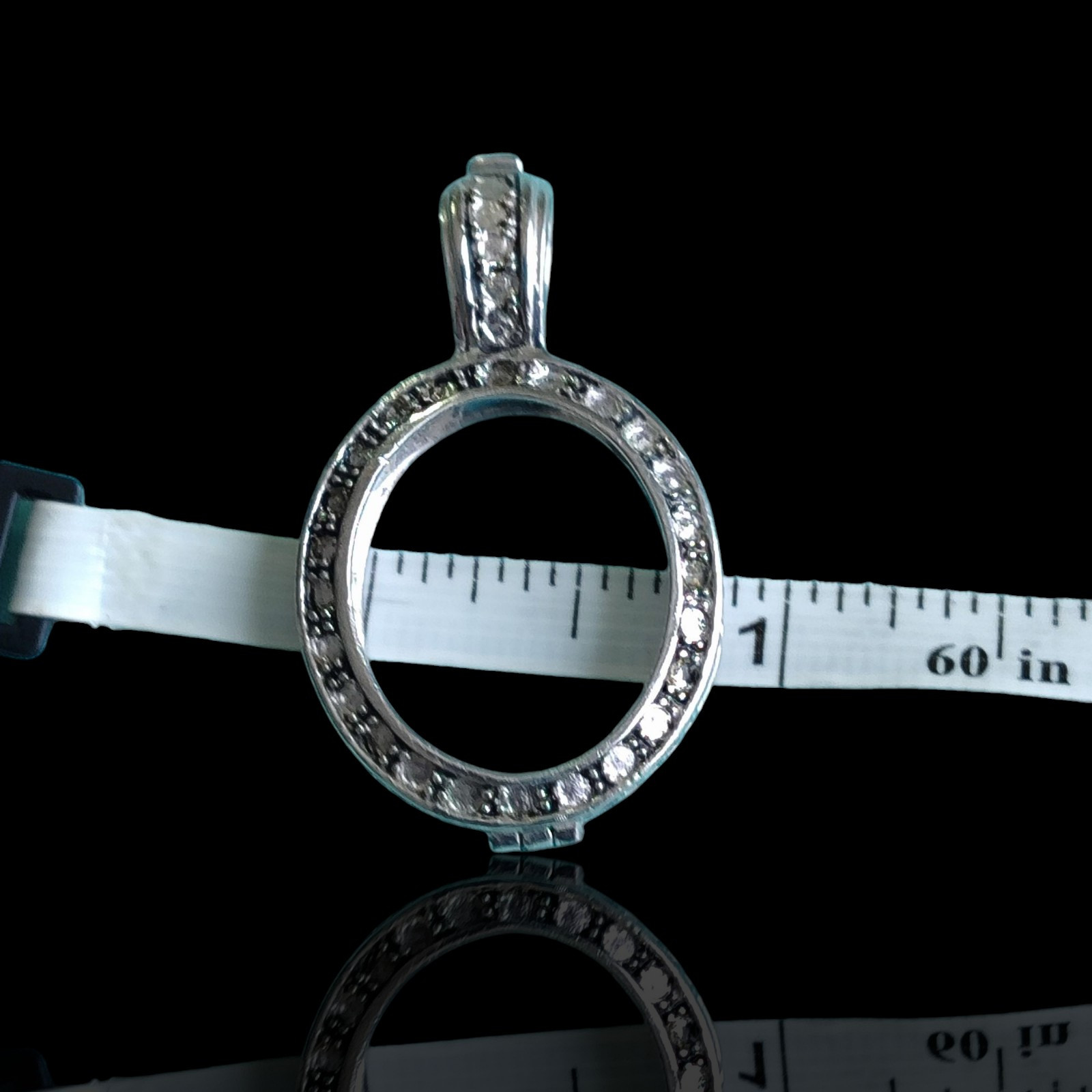 Sterling Silver 925 Bezel Locket Oval Pendant Setting