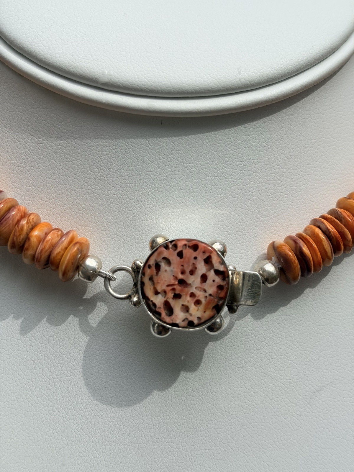 Ed Lohman Signed Pendant Multi expression Crazy Jasper 925 Spiny Oyster
