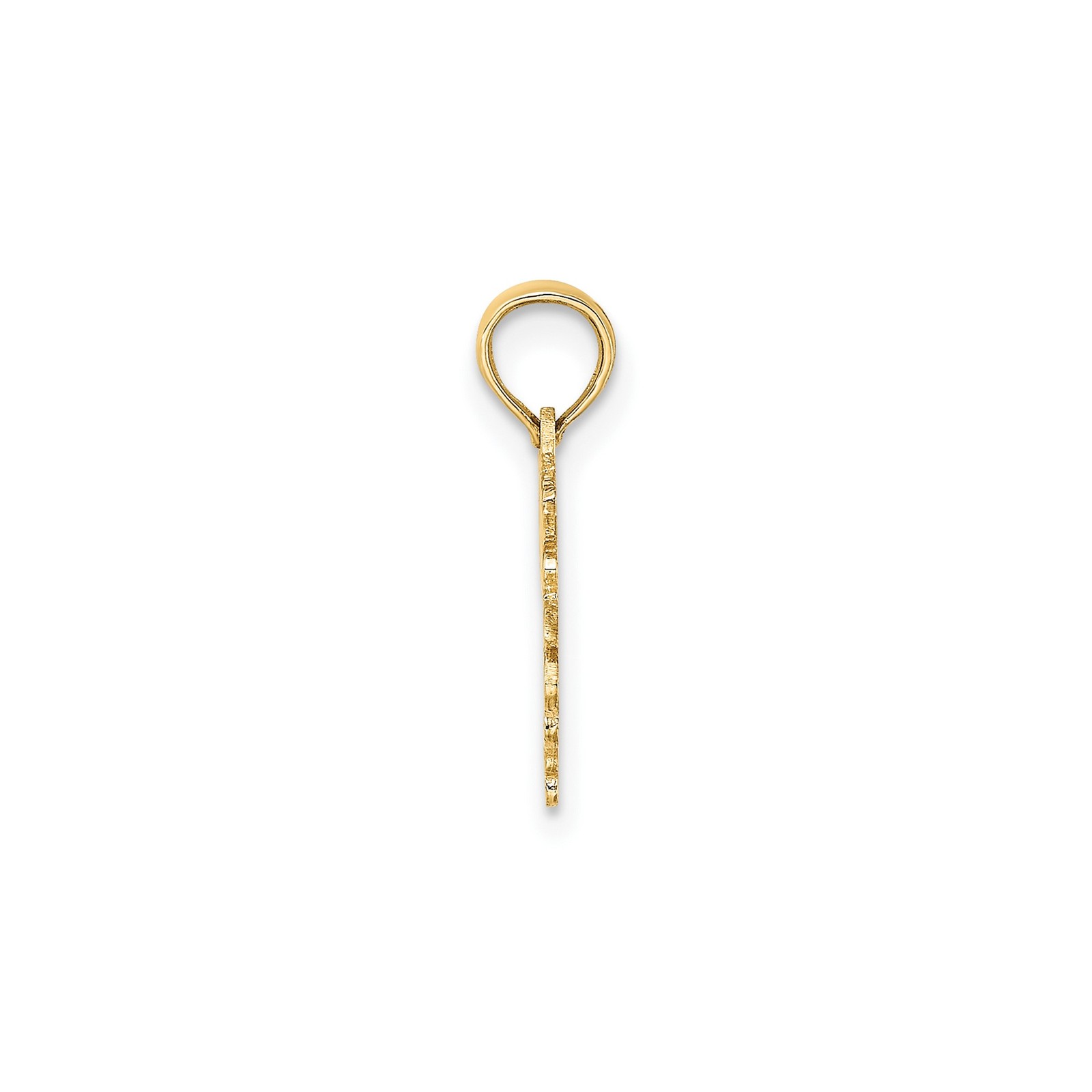 10k Yellow Gold Solid Taurus Bull Head Zodiac Pendant Charm 15.65mm