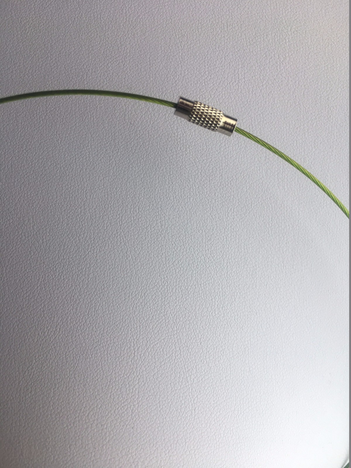 Pendant Green Quartz Crystal Memory Wire Cord Brazil Valentine Birthday Gift