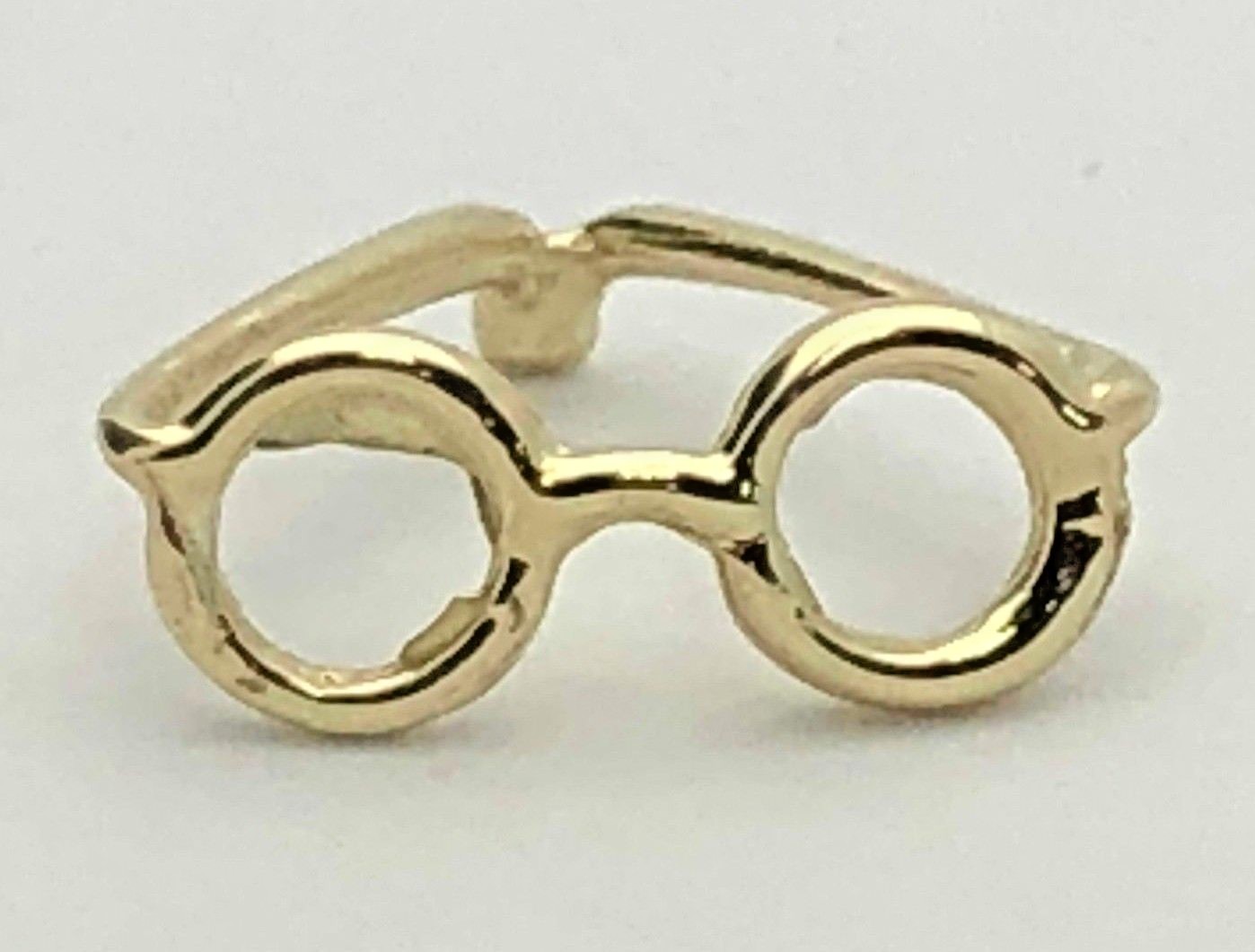 14k Yellow White or Rose Gold Sun Glasses Eye Glasses Charm Pendant