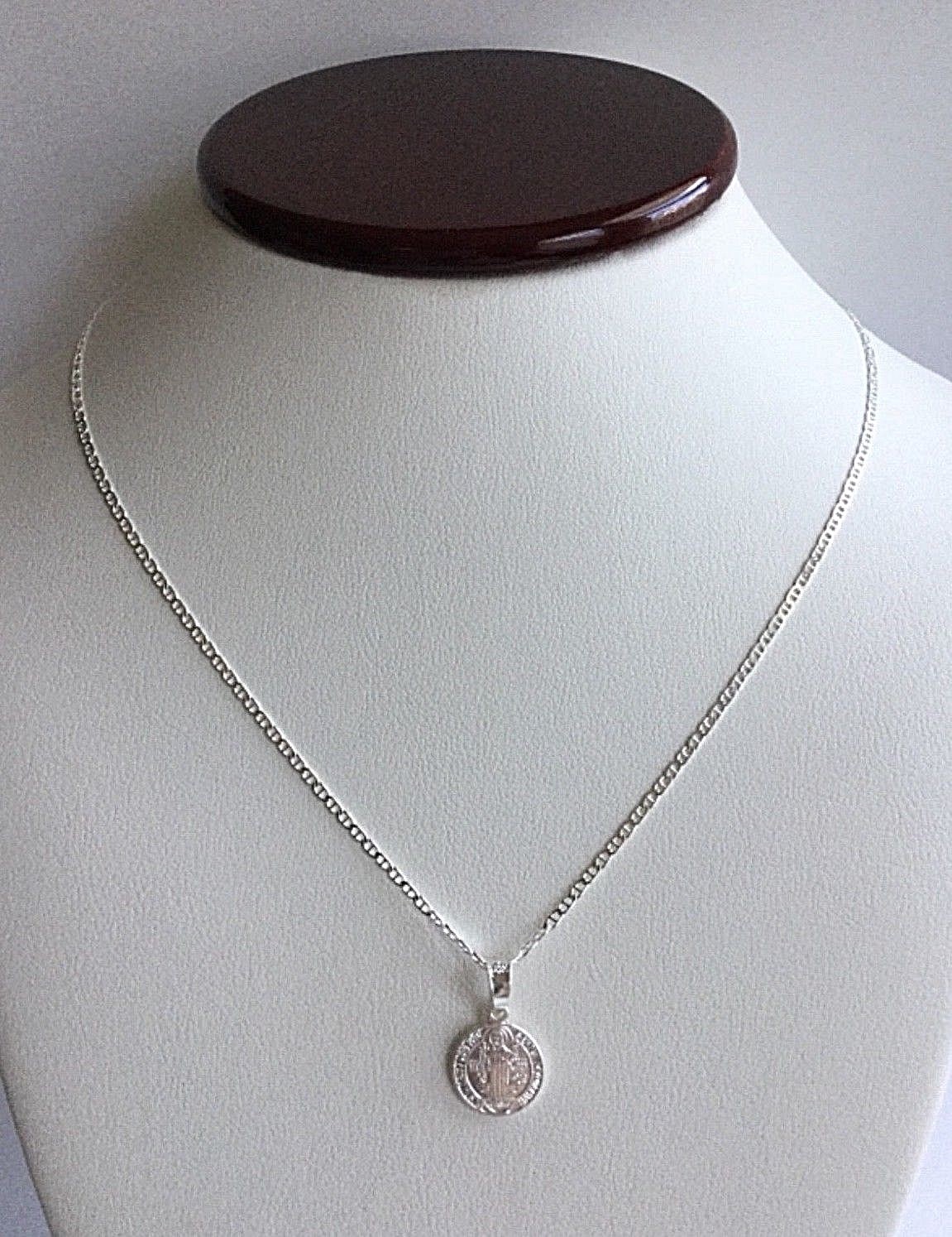 925 SILVER SAINT BENEDICT NECKLACE 18″/CADENA DE SAN BENITO EN PLATA 18″-11mm #2