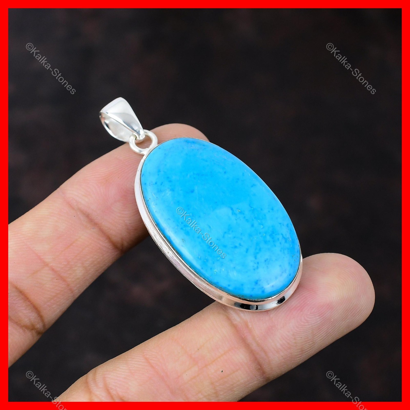 Halloween Deal Natural Arizona Turquoise Wedding Pendant Jewelry Sterling Silver