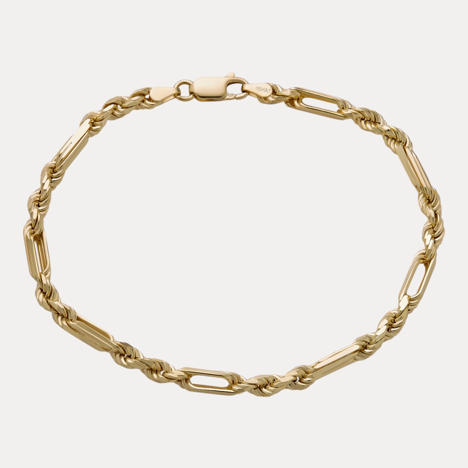 4mm Figarope Milano Bracelet – Solid 925 Sterling Silver Or 14k Gold Vermeil