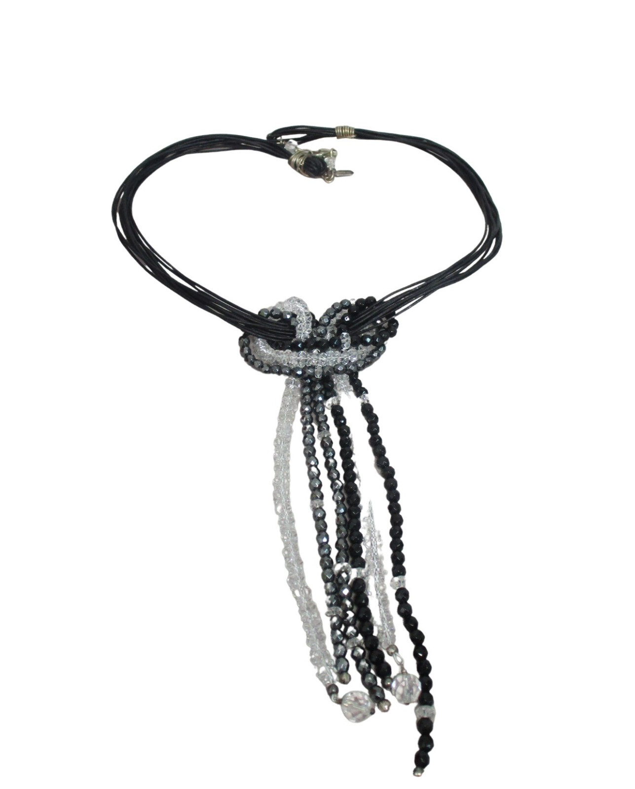 HERKIMER MINES 925 Silver black onyx necklace 719126140