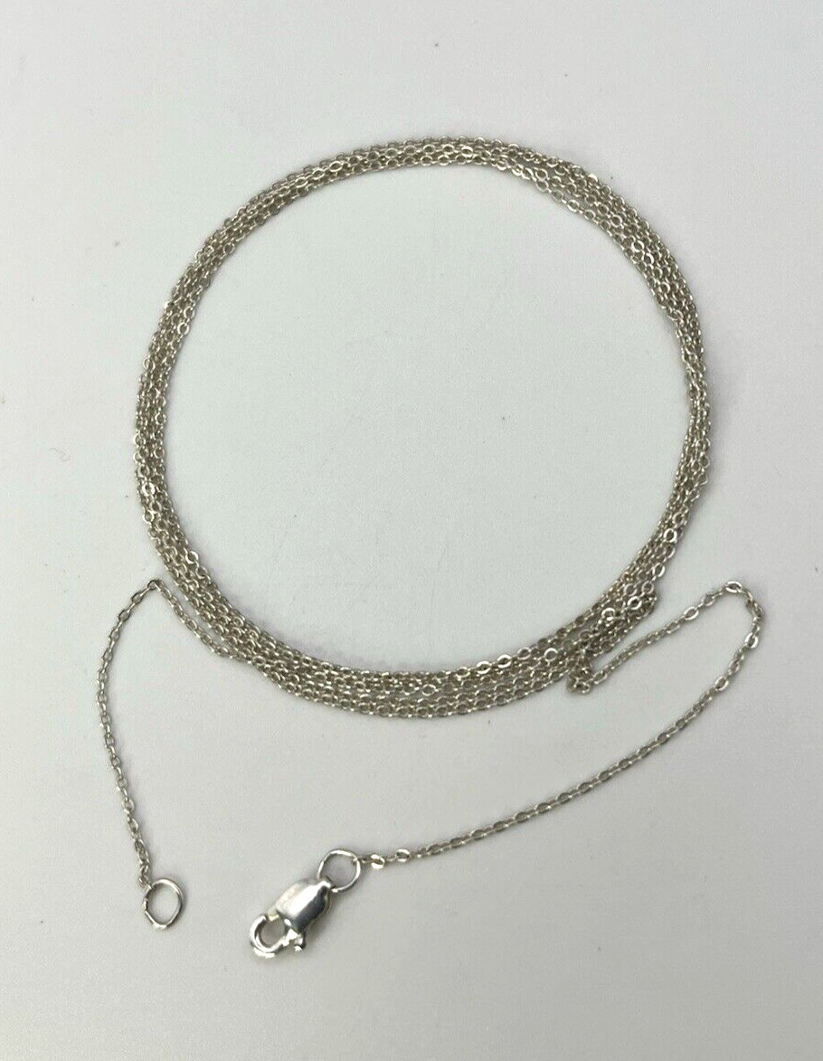 PETITE Solid Sterling Silver 925 Micro Mini Chain 32 in. ” NECKLACE Lightweight