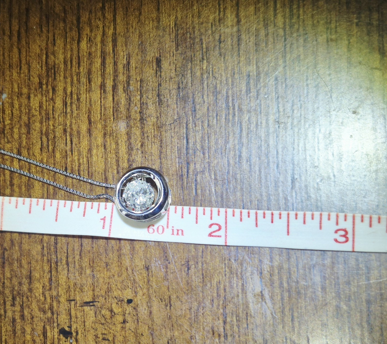 AMAZING HUGE PLATINUM COLORLESS EARTH MINED 1.19ct DIAMOND MOTION NECKLACE $9600