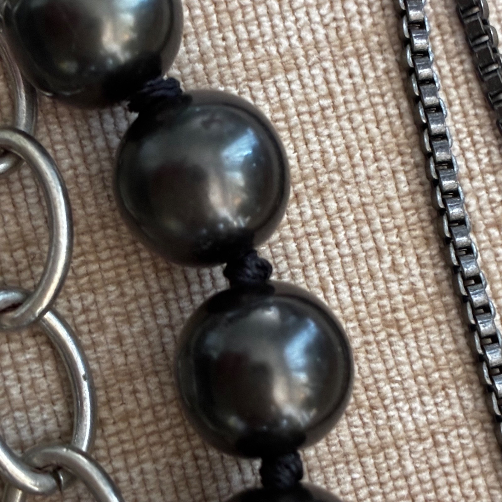 Black Pearl Statement Necklace
