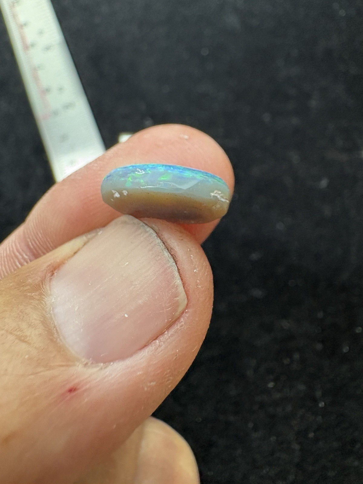 Australian Black Opal Pendant