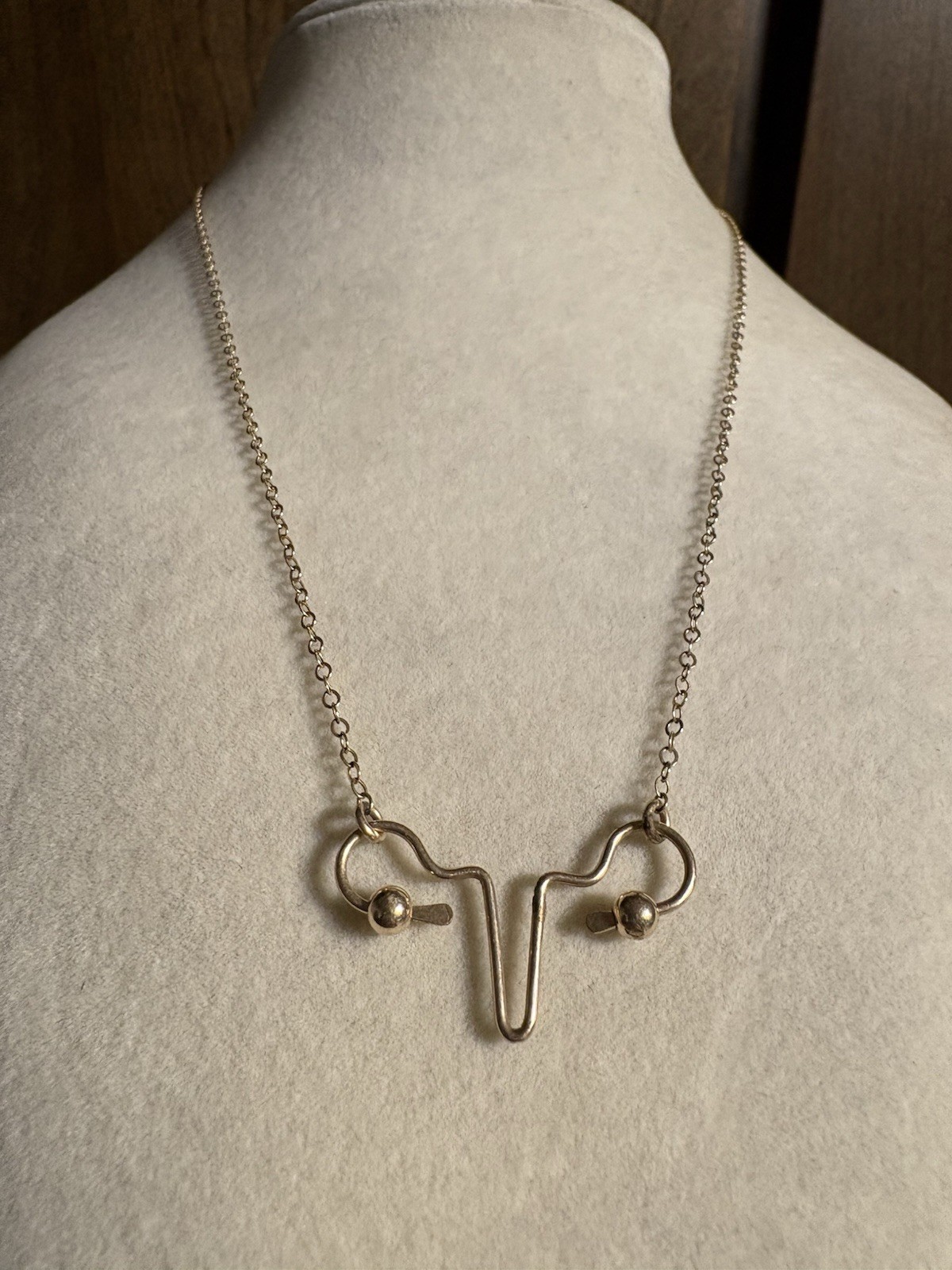 Female Reproduction Fallopian Tube 1/20 14K Gold Filled Oddity Chain Necklace