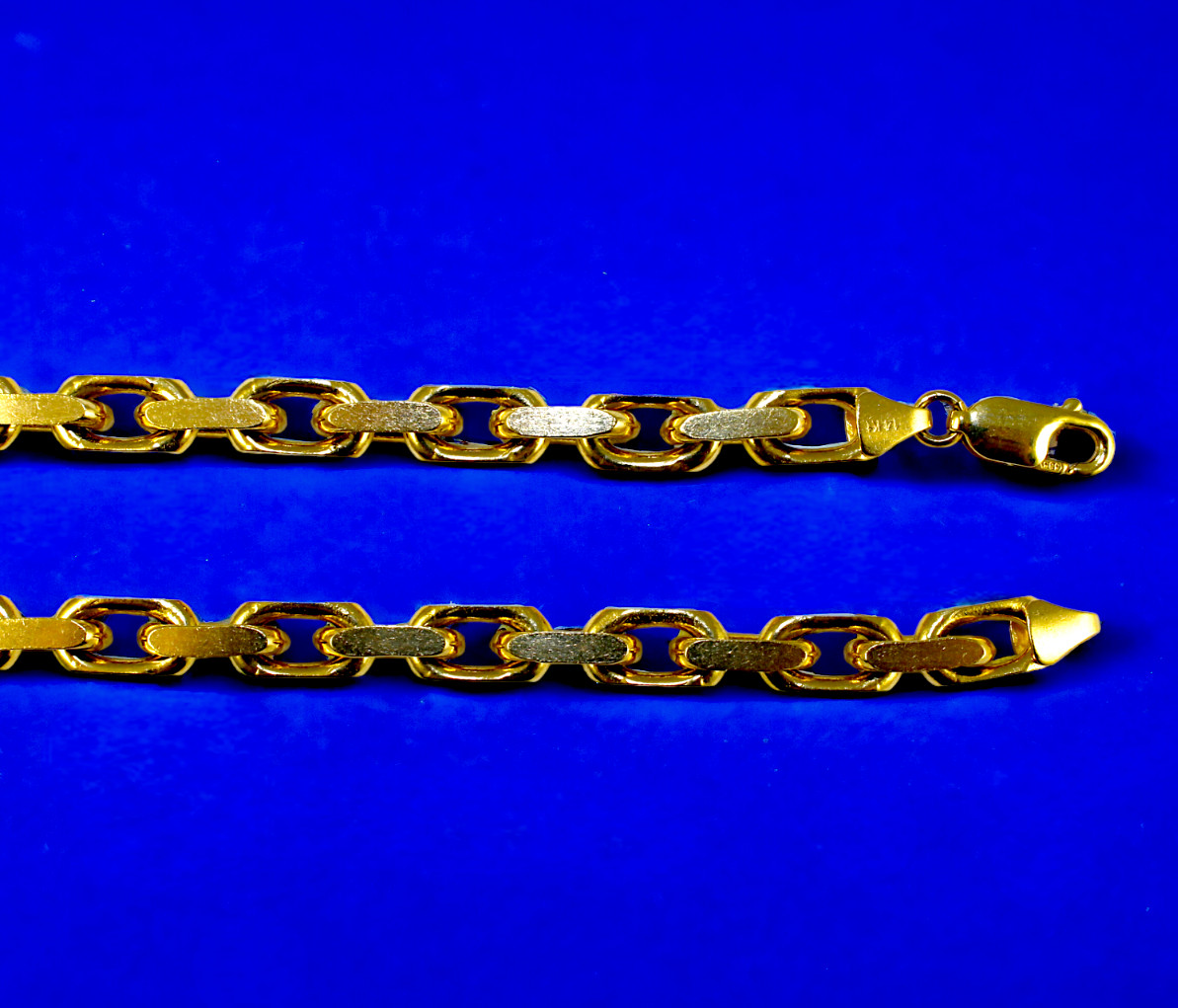 14K Yellow Gold SOLID Rolo Cable Necklace Bracelet Chain 1.5mm-7.5mm 7″-30″