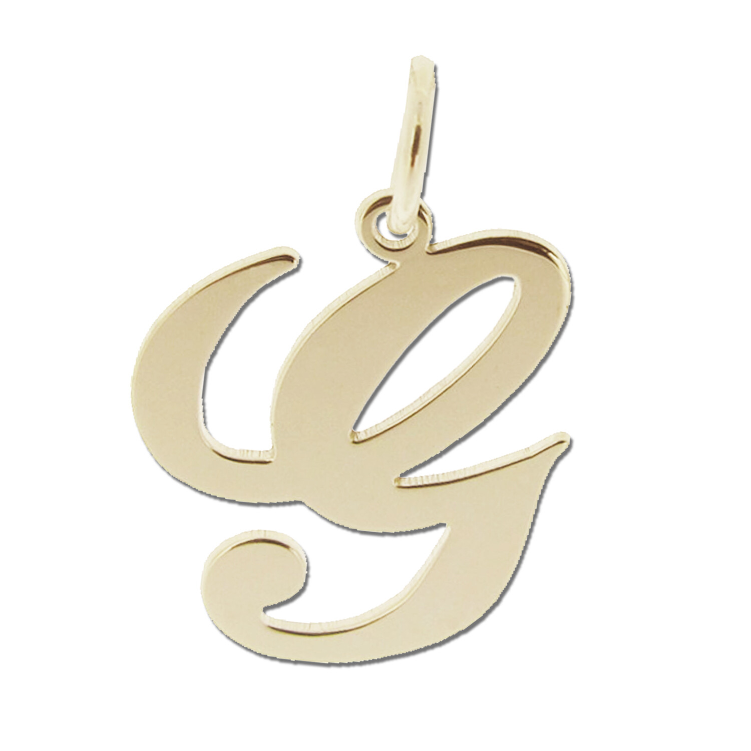 9ct Gold Plated Any Initial Letter Name Pendant Charm Necklace & Chain Option