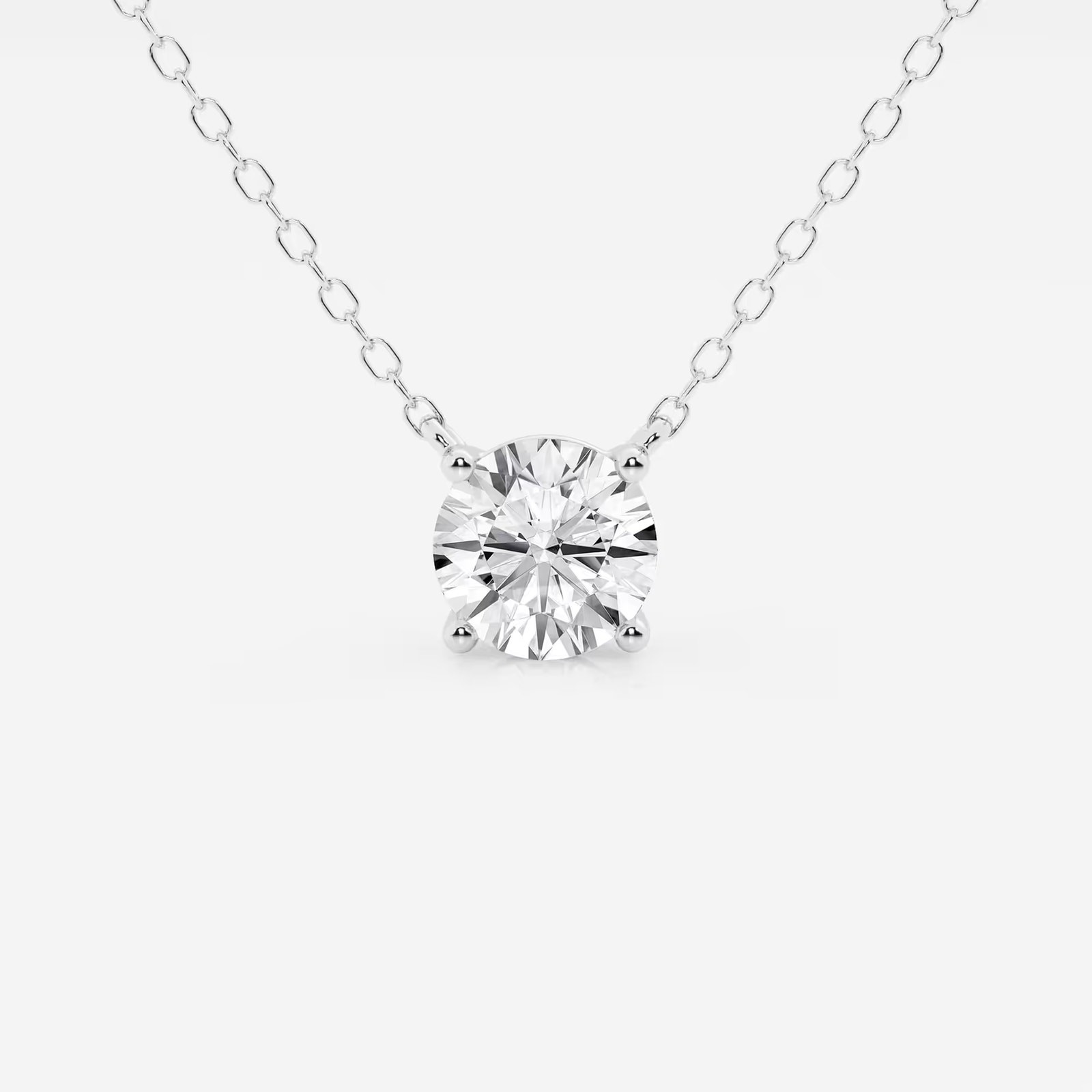 NEW GROWN BRILLIANCE 3/4 CT Round Lab Grown Diamond Solitaire Pendant (GH, SI2+)