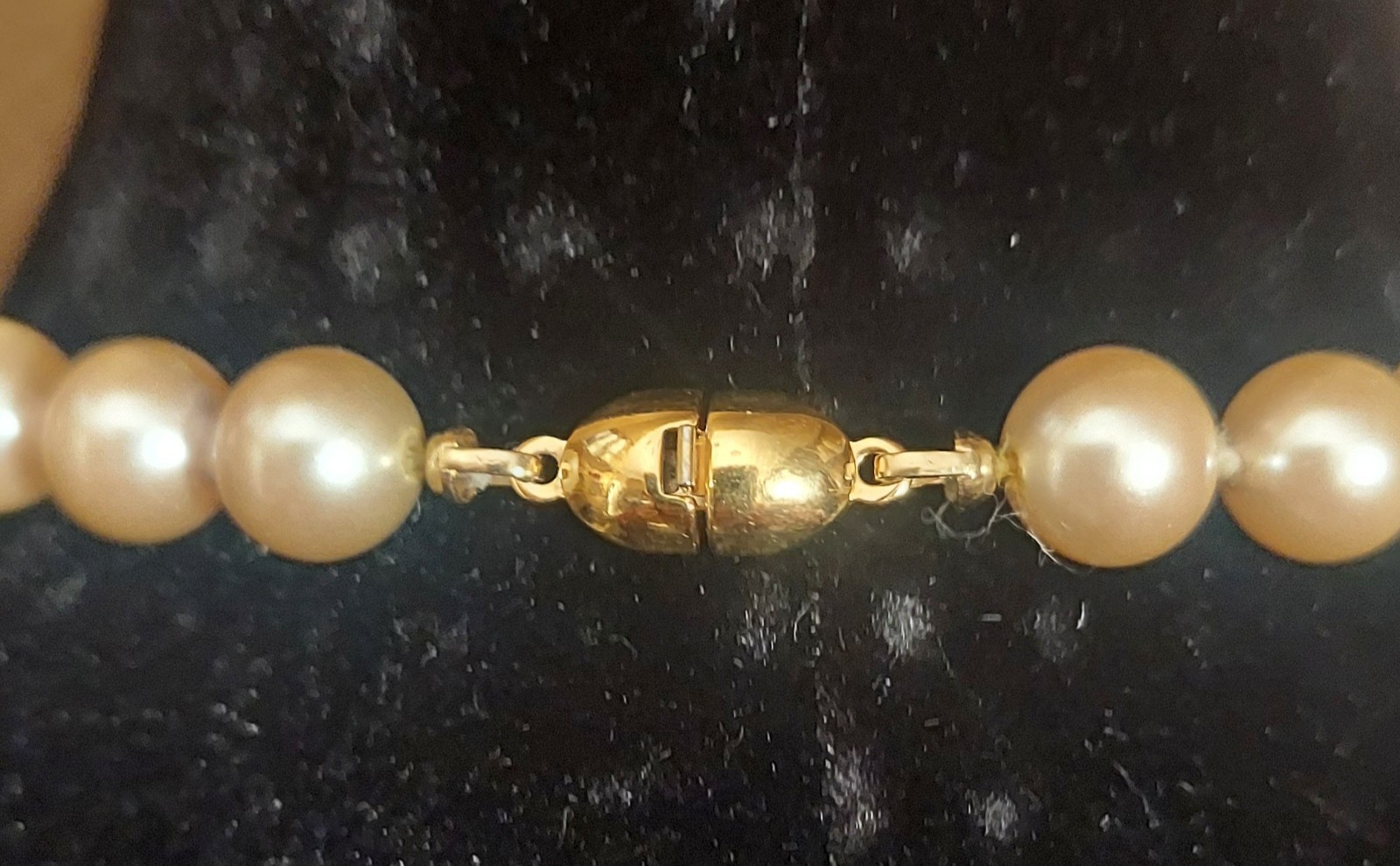 White Round Monet Faux Pearl Strand Beaded Necklace