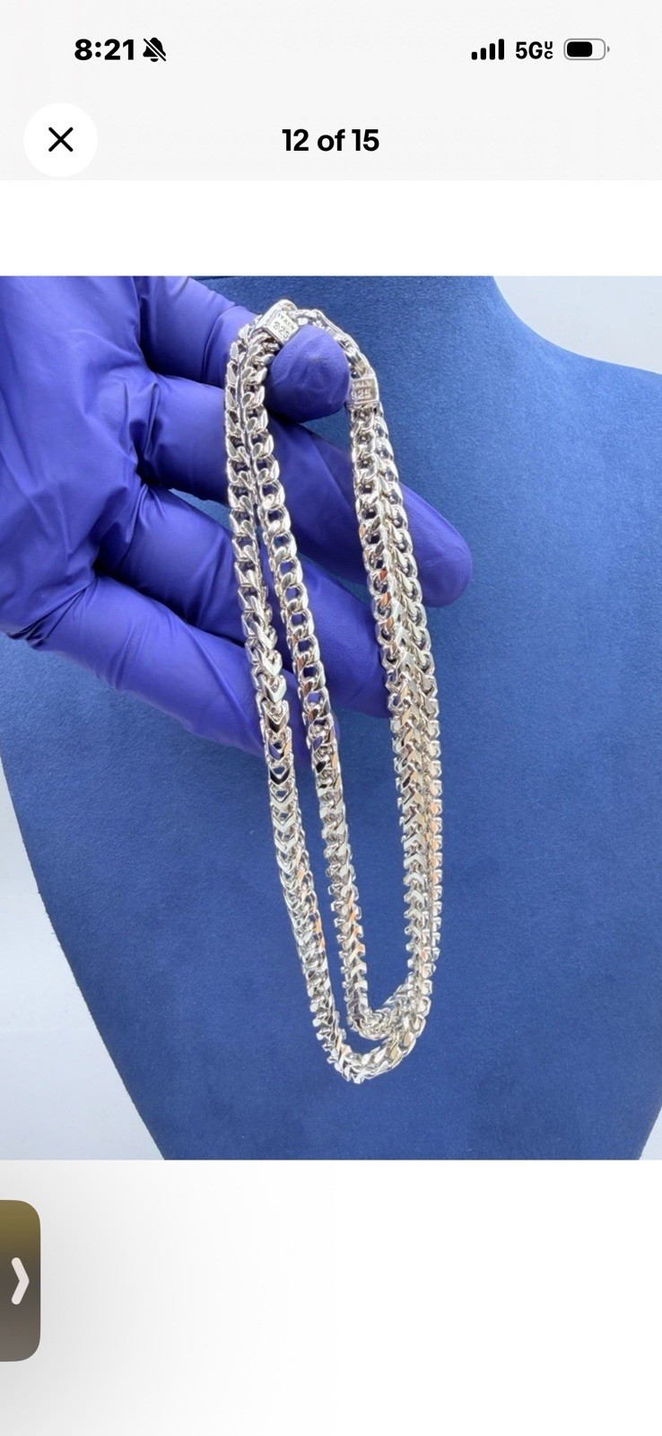 HEAVY SOLID 925 ITALY STERLING SILVER FRANCO CHAIN NECKLACE 28 6MM 863G G2U