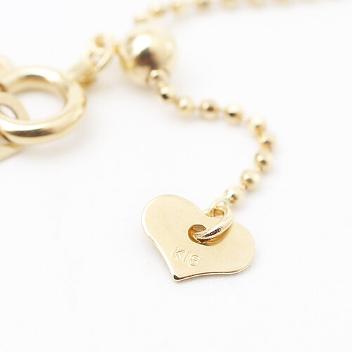 18K Solid Yellow Gold 0.9mm 8-sided Ball Chain Necklace Adjustable 17.75″ Japan