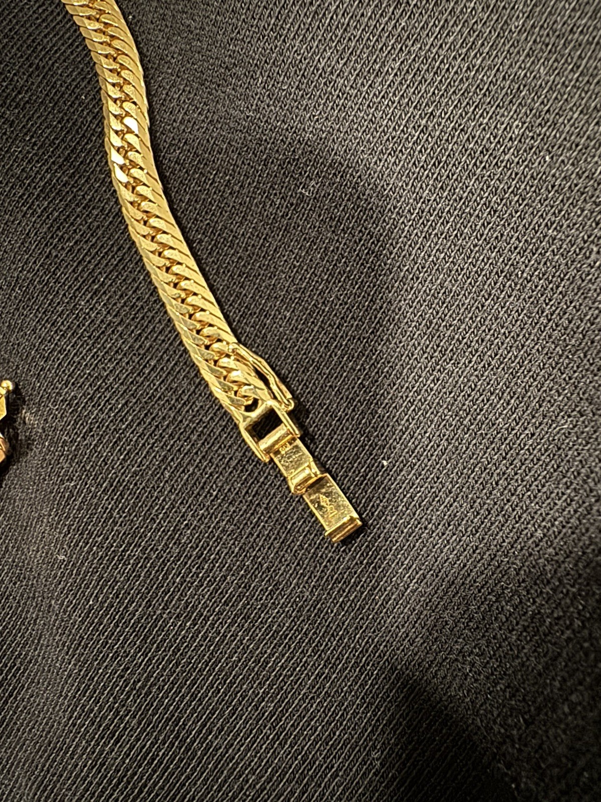18K KIHEI Triple 8 side Necklace 40 cm
