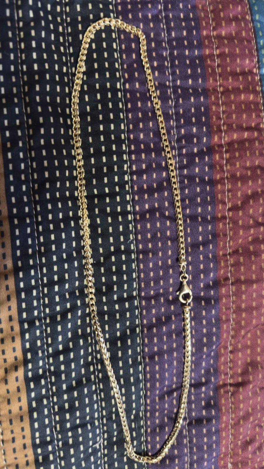 14k Solid Gold Chain Franco 3mm Jacoje 26.2 Grams
