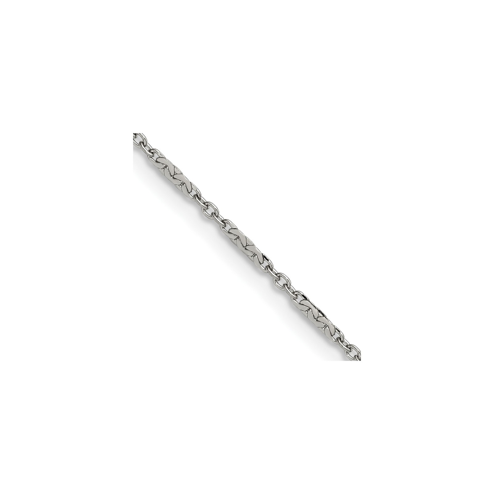 Stainless Steel 1.4-9mm Fancy Chain Necklace 16-36 Inch Mens Womens