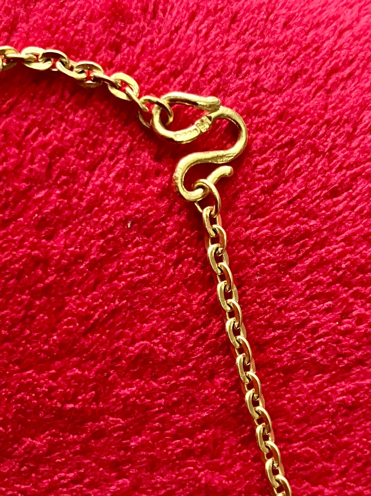 24K .999 SOLID YELLOW GOLD CHAIN NECKLACE 18″ 17.3gr ** USA Seller ** MG