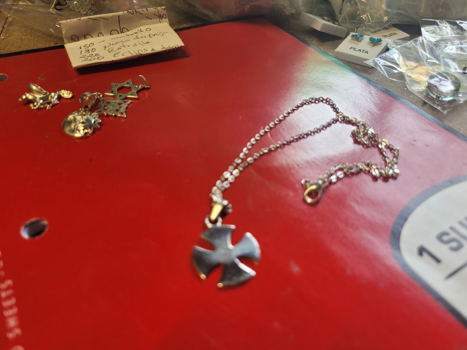German Cross Sterling Silver Made In Mexico Pendant 925