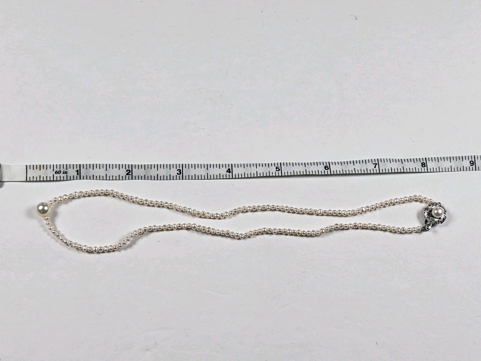 Dainty Seed Pearl With Pearl Pendant Ivory Necklace