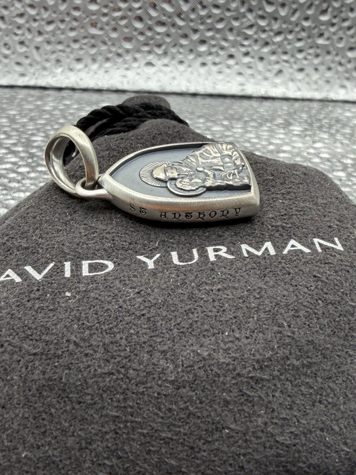 David Yurman Sterling Silver St. Anthony Pendant Amulet