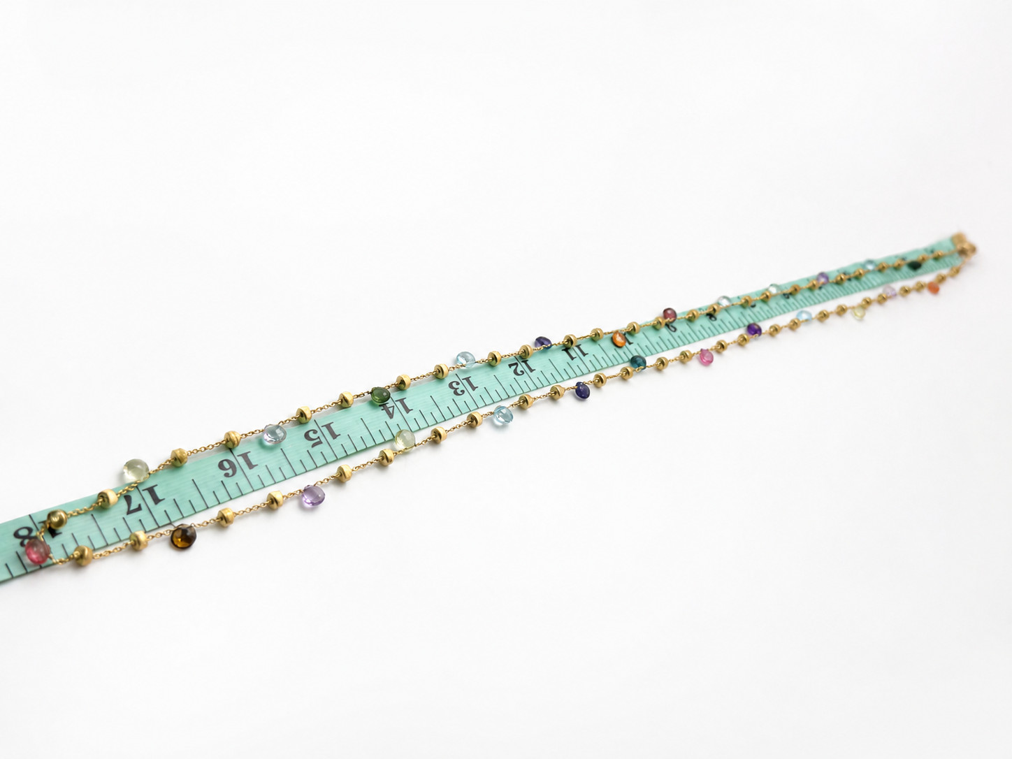 Marco Bicego Paradise Multi-Gemstone Necklace 18k Yellow Gold 36in