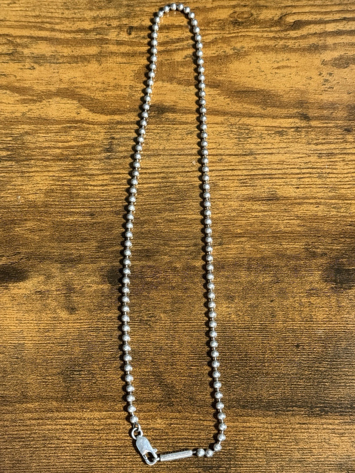 2010 Affliction 925 Ball Chain Necklace 22″ Length Sterling Silver Rare Jewelry