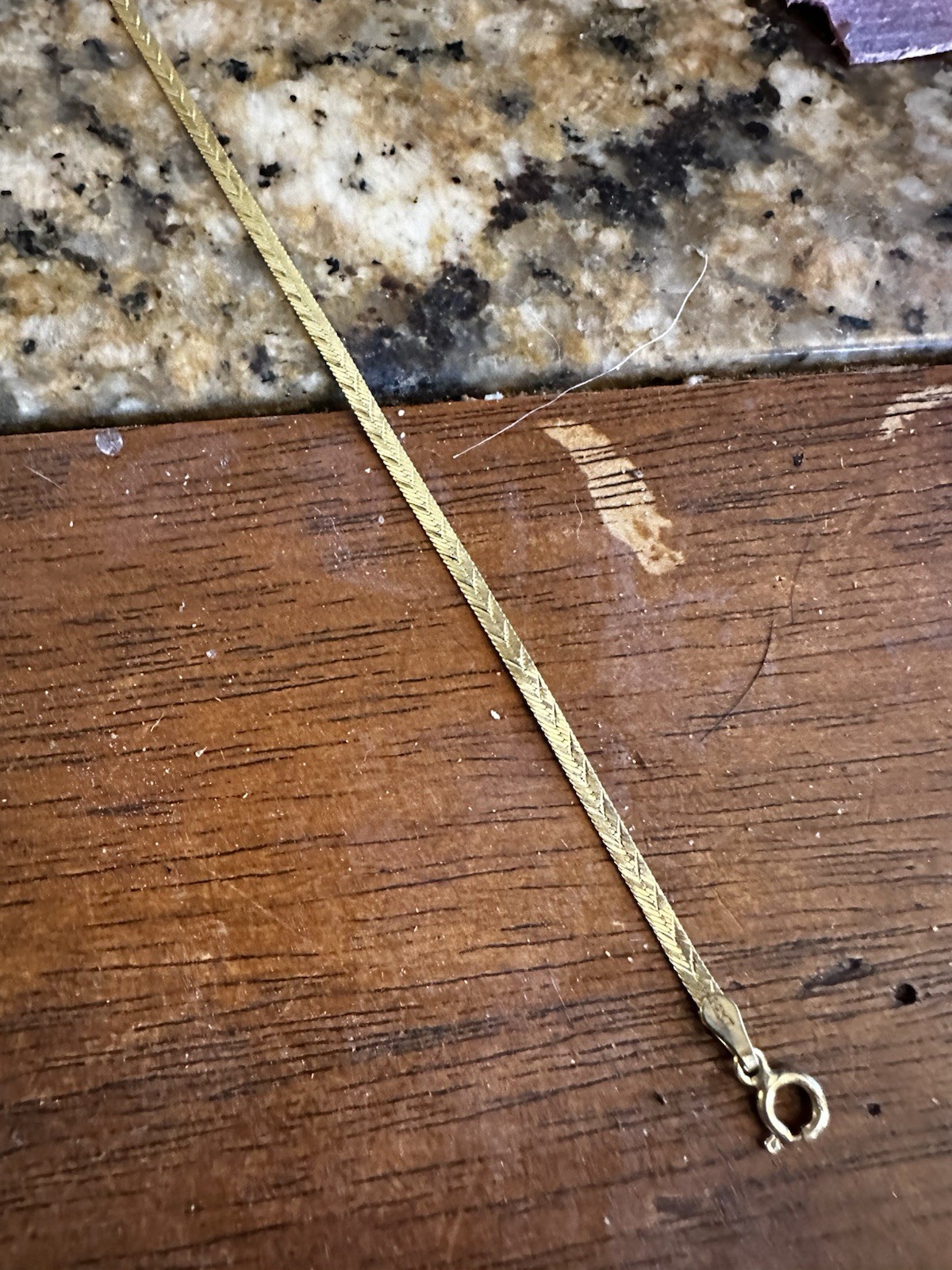 14K Yellow Gold Serpentine Chain Necklace 18-inch
