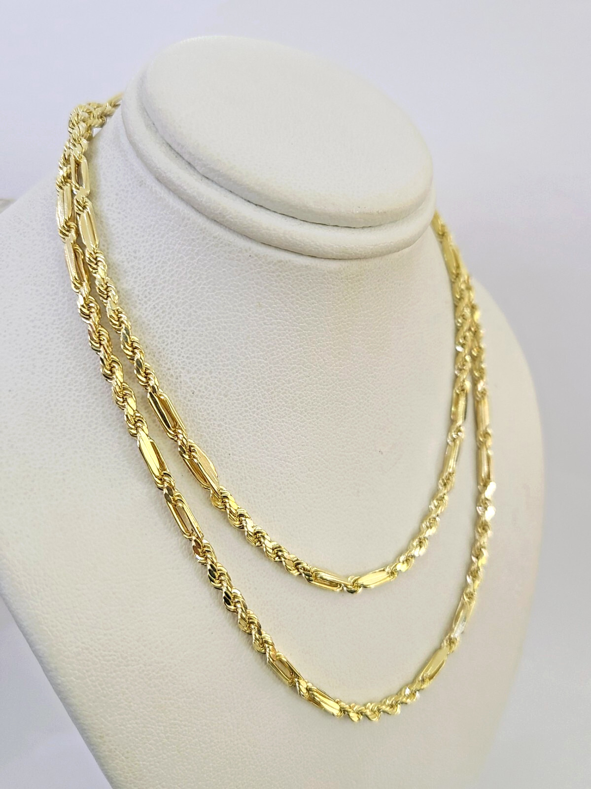10k Gold Milano Rope Chain Necklace 24″ 3mm 10kt Yellow Gold REAL