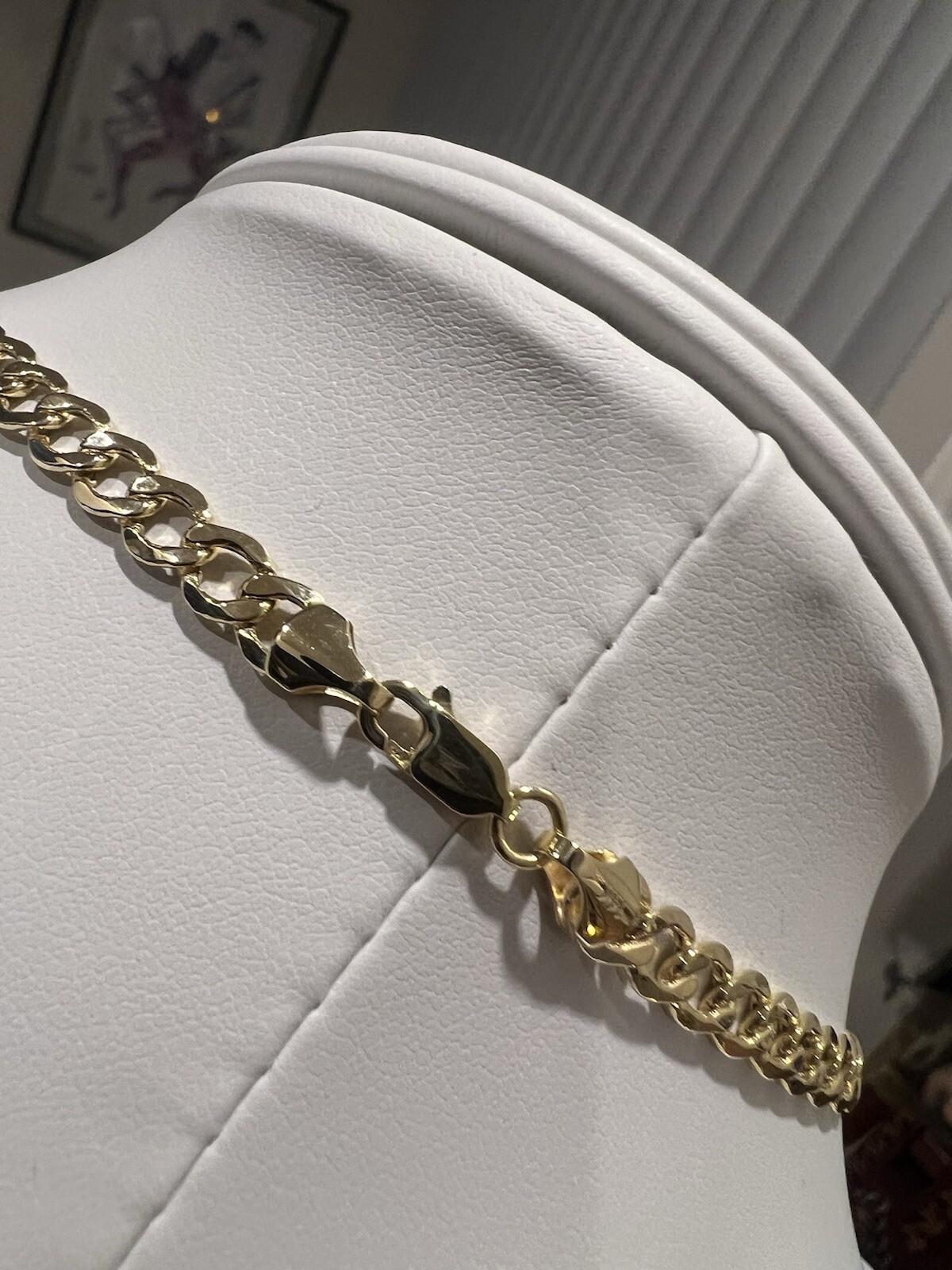 14K Miami Cuban Hollow Curb Link 5.3MM Chain 20″ Gold Necklace BRAND NEW!
