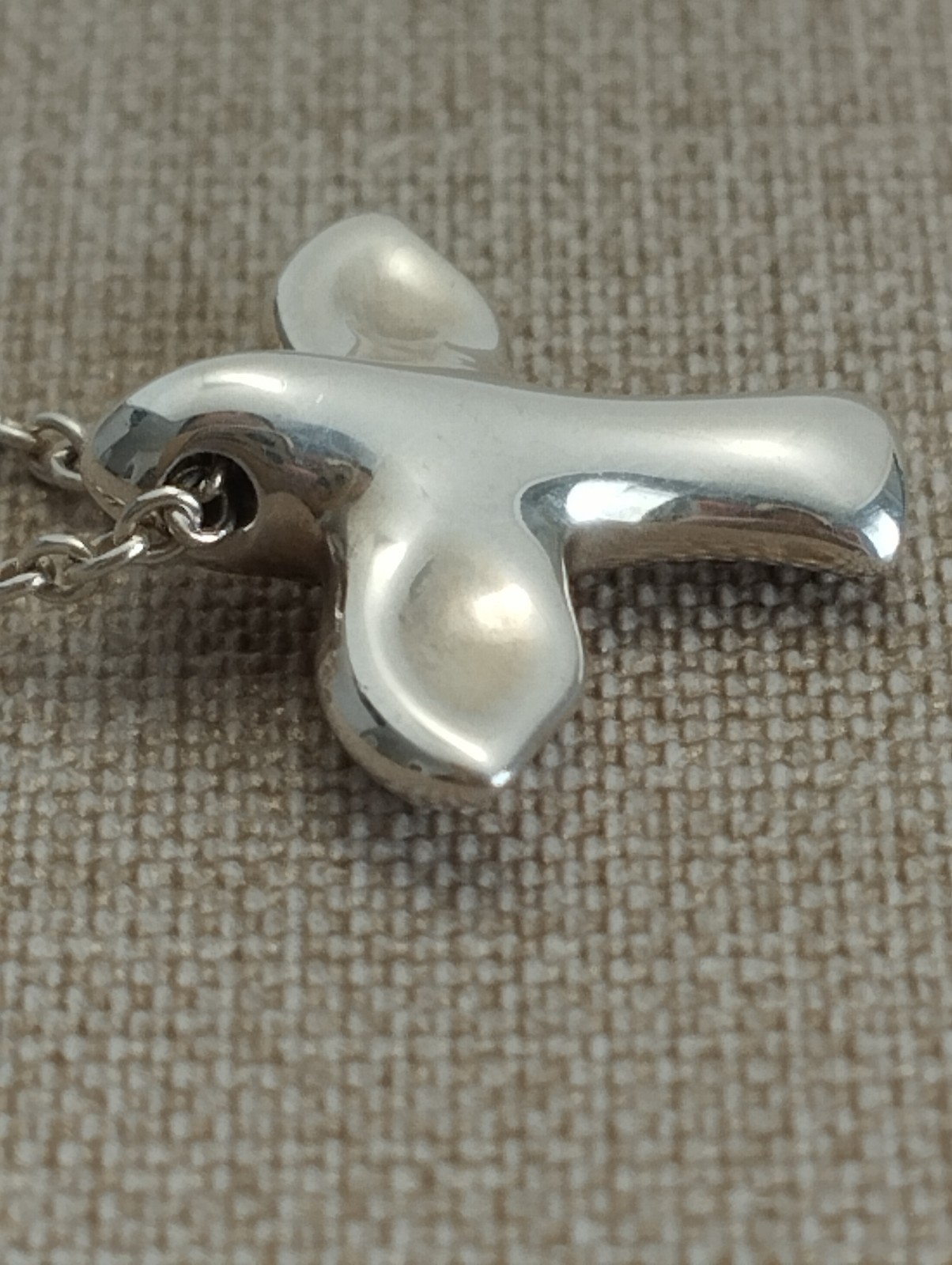 VTG Tiffany & Co. Elsa Peretti Bird Cross Pendant Sterling Silver 925