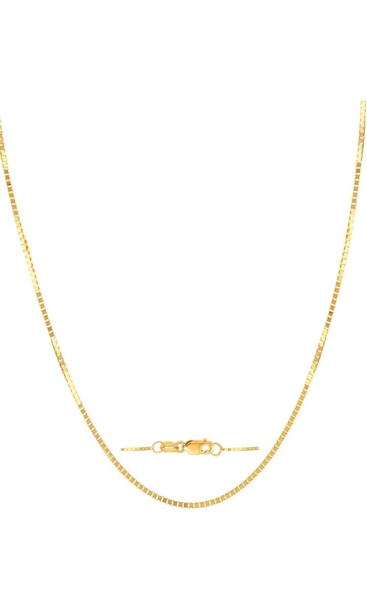 Spetlex 14K Yellow /white/rose Gold Box Chain Necklace Lobster Clasp 20in