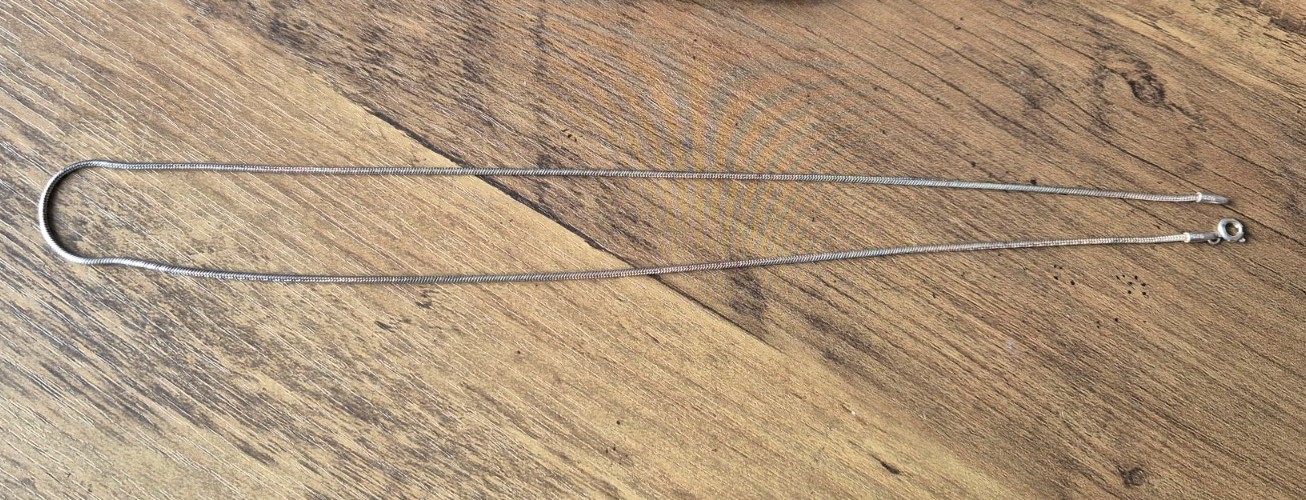 Vintage 7g Vintage Sterling Silver 925 Snake Chain 20″ Very Good Condition