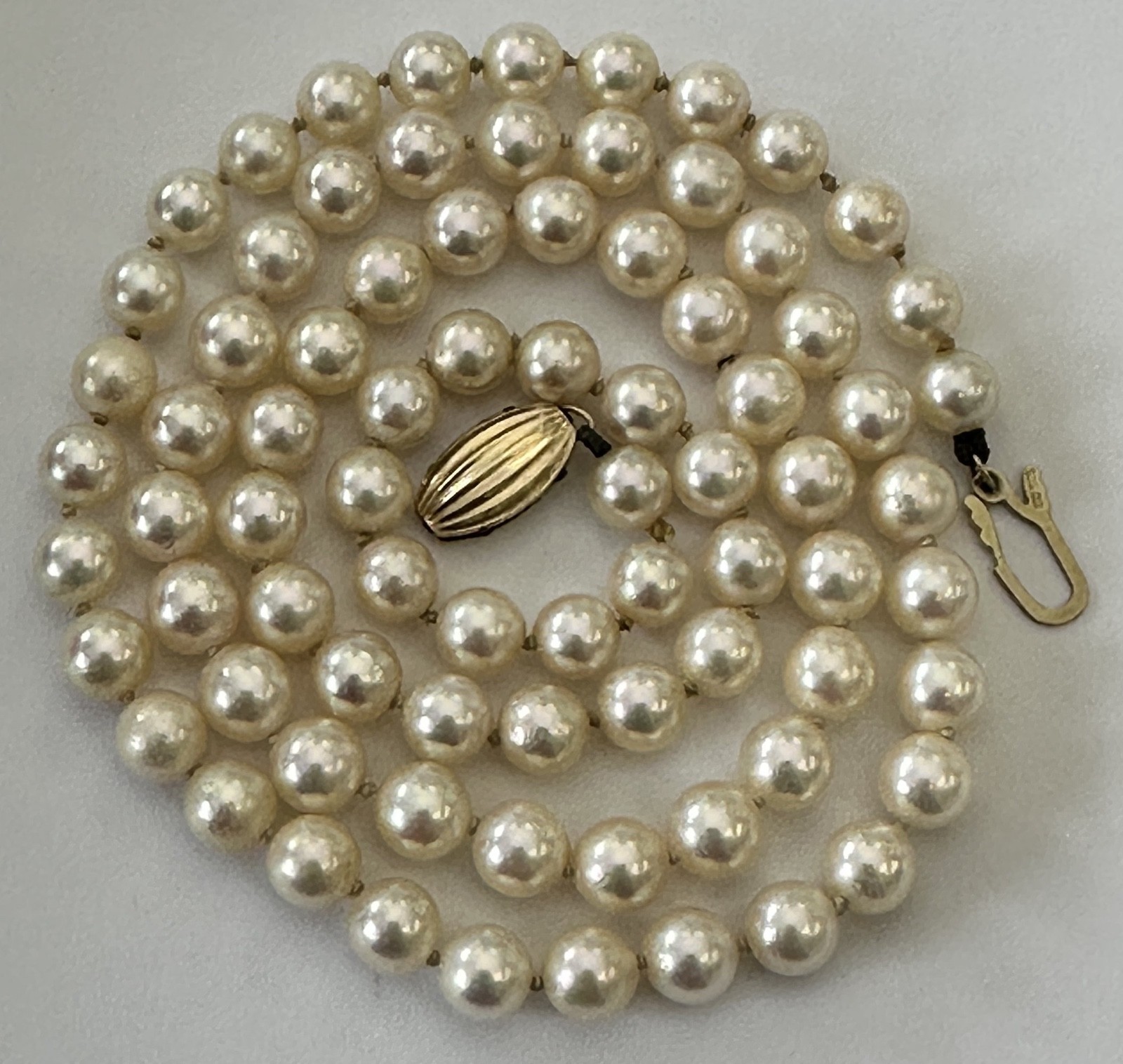 Mikimoto Blue Lagoon Vintage Pearls GIA certificate.